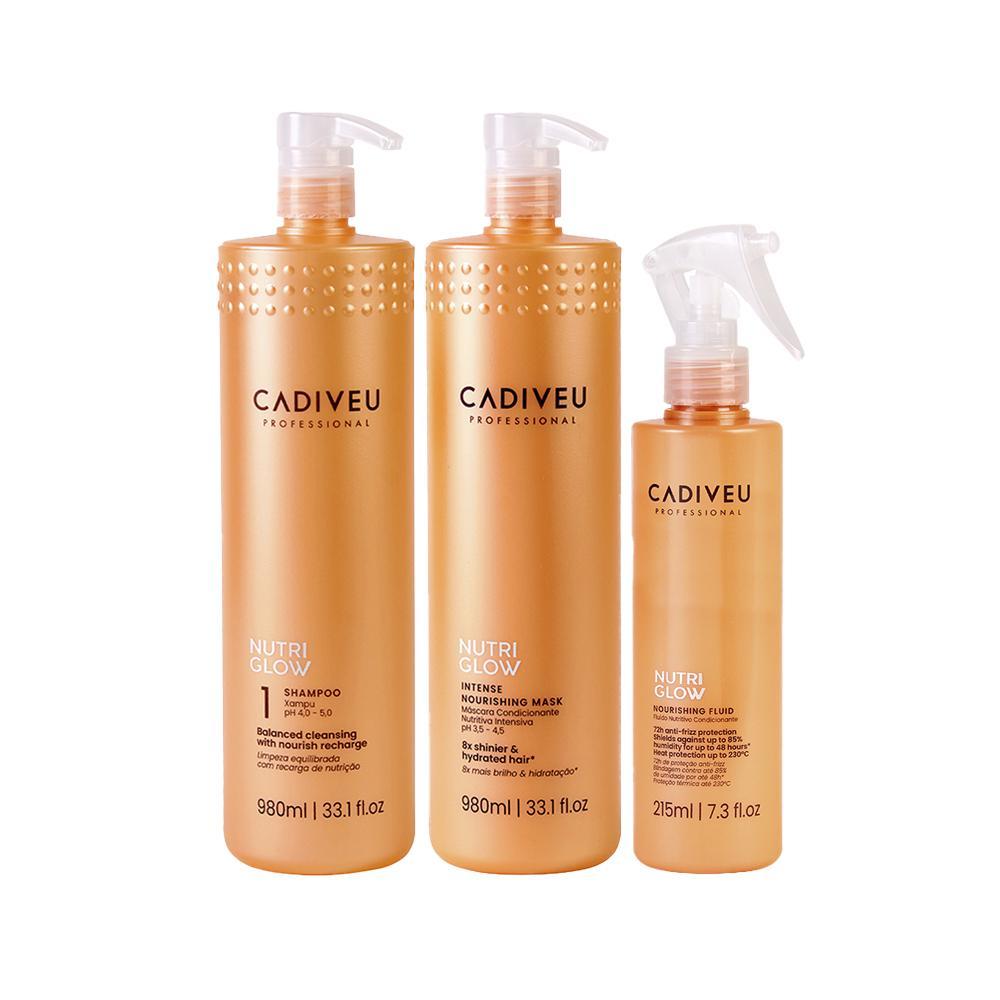 Kit Cadiveu Nutri Glow - Shampoo e Máscara de Nutrição e Leave-in 215 ml - 1