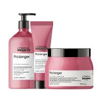 Kit L'Oréal Professionnel Serie Expert Pro Longer - Shampoo e Máscara e Leave-in - 1