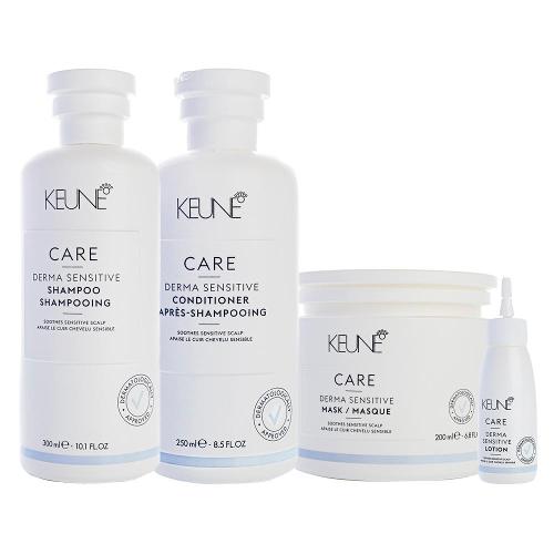 Kit Capilar Keune Derma Sensitive - Shampoo e Condicionador e Mascara de Hidratação e Lotion 75 ml