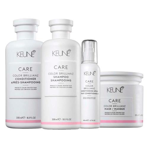 Kit Keune Care Color Brillianz - Shampoo e Condicionador e Máscara de Cuidado da Cor e Leave-in