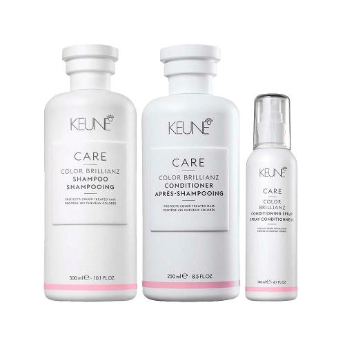 Kit Keune Care Color Brillianz - Shampoo e Condicionador e Leave-in