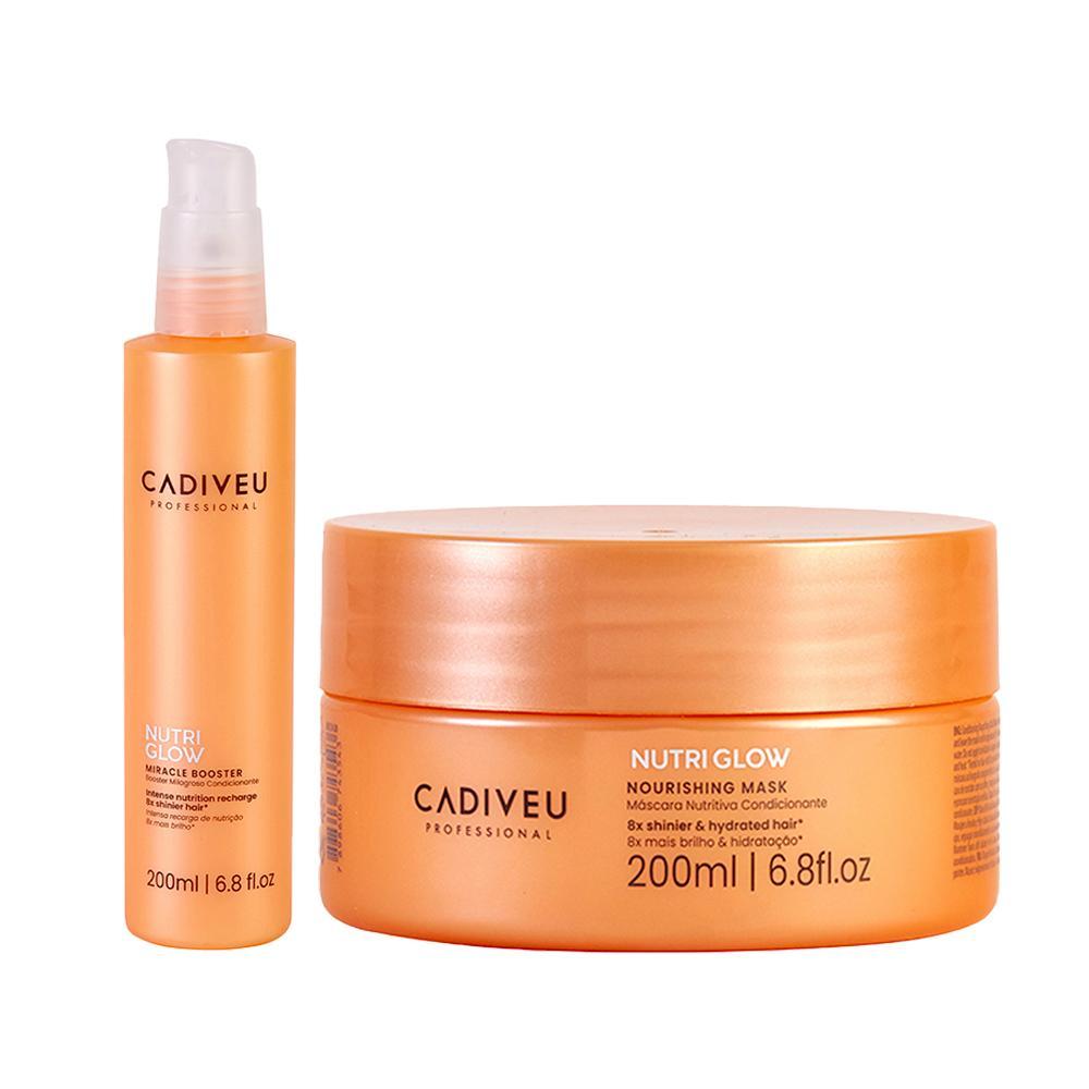 Kit Nutrição Intensiva Cadiveu Professional Nutri Glow - Máscara Nutritiva e Booster Milagroso 200ml - 1