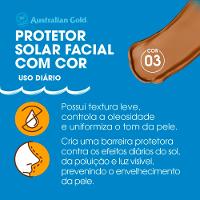 Australian Gold Protetor Solar Facial Matte FPS60 Cor 03 40g - 3