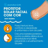 Australian Gold Protetor Solar Facial Matte FPS60 Cor 02 40g - 7