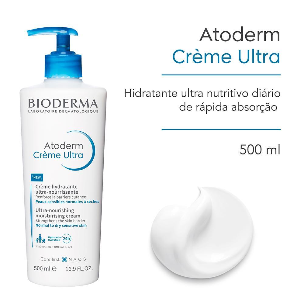 Bioderma Atoderm Ultra Creme Corporal Hidratante 500ml - 2