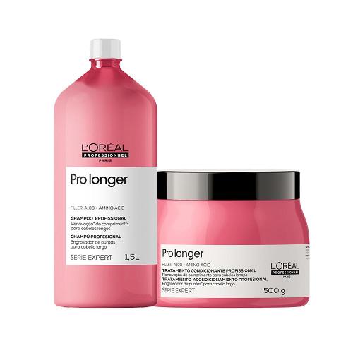 Kit L'Oréal Professionnel Serie Expert Pro Longer – Shampoo e Máscara 500 g