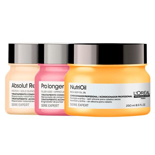Kit L'Oréal Professionnel Cronograma Capilar - 3 Máscaras