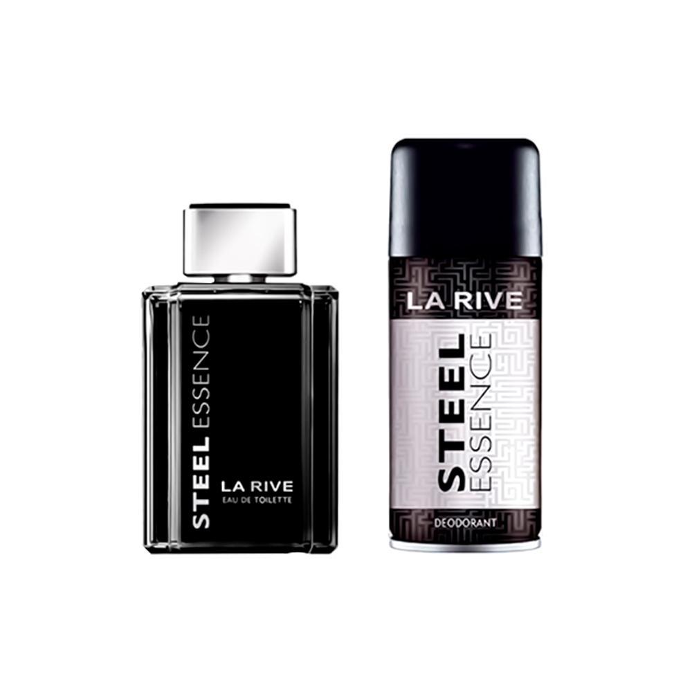 Kit La Rive Steel Essence EDT Perfume Masculino 100ml e Desodorante 150ml - 2