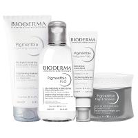 Kit Bioderma Pigmentbio - Sabonete Esfoliante e Água Micelar e Gel Creme Daily Care FPS 50+ e Creme - 1