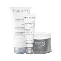 Kit Bioderma Pigmentbio - Sabonete Esfoliante e Creme Facial Noturno e Gel Creme - 1