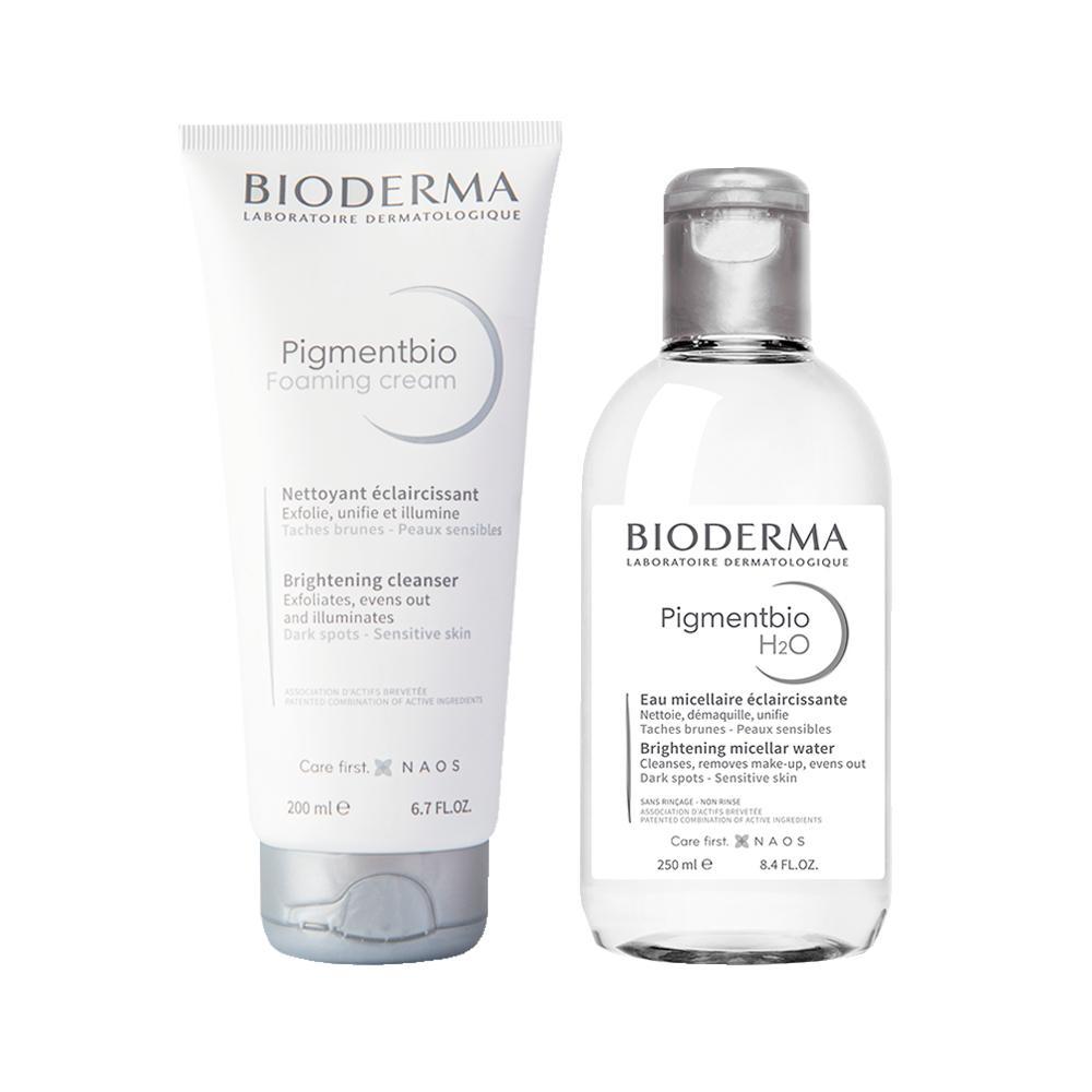 Kit Bioderma Pigmentbio - Sabonete Líquido e Água Micelar Clareadora de Manchas H2O 250ml - 1
