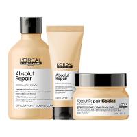 Kit L'Oréal Pro Serie Expert Absolut Repair Gold Quinoa - Shampoo e Condicionador e Máscara Golden - 1