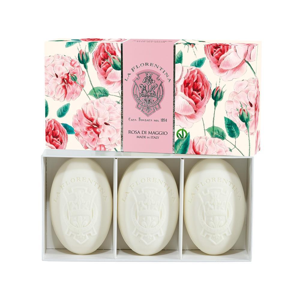 Kit La Florentina Rosas de Maio Sabonete em Barra 3x150g - 1