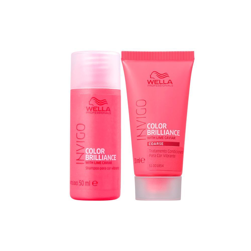 Kit Wella Professionals Invigo Brilliance - Shampoo 50ml e Máscara 30ml - 1