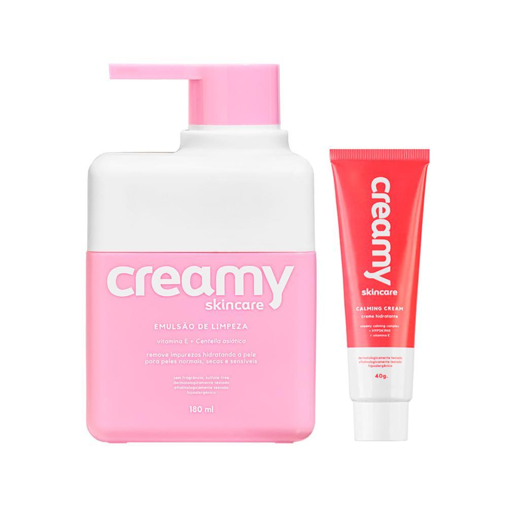 Kit Facial Creamy - Emulsão De Limpeza 180 ml + Calming Cream Creme Hidratante 40 g - 1