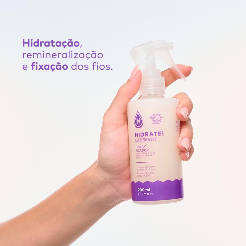Hidratei Oakberry Spray Leave-In Fixador 200ml - 2