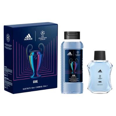 Kit Coffret Adidas UEFA Perfume Masc Edt 100ml + SG 250ml