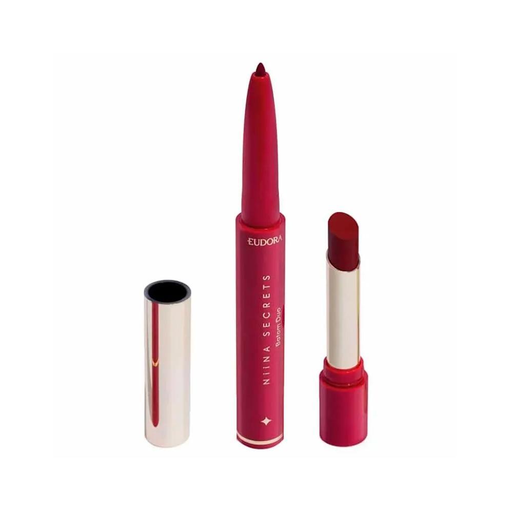 Eudora Niina Secrets Perfect Match Batom Duo Vermelho 1,65G - 2