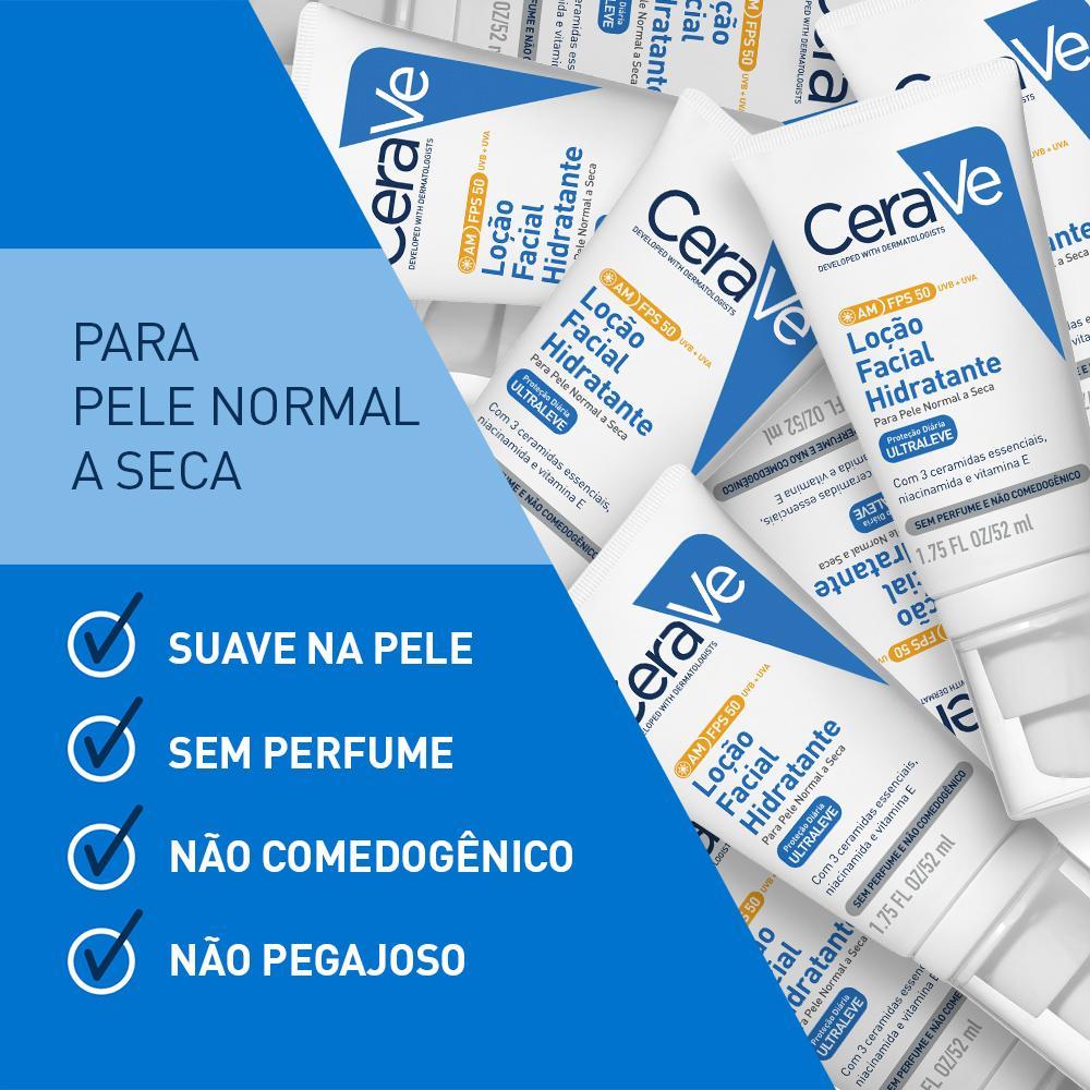 Cerave Com Fator De Proteção Solar  Facial Fps50 52Ml - 3
