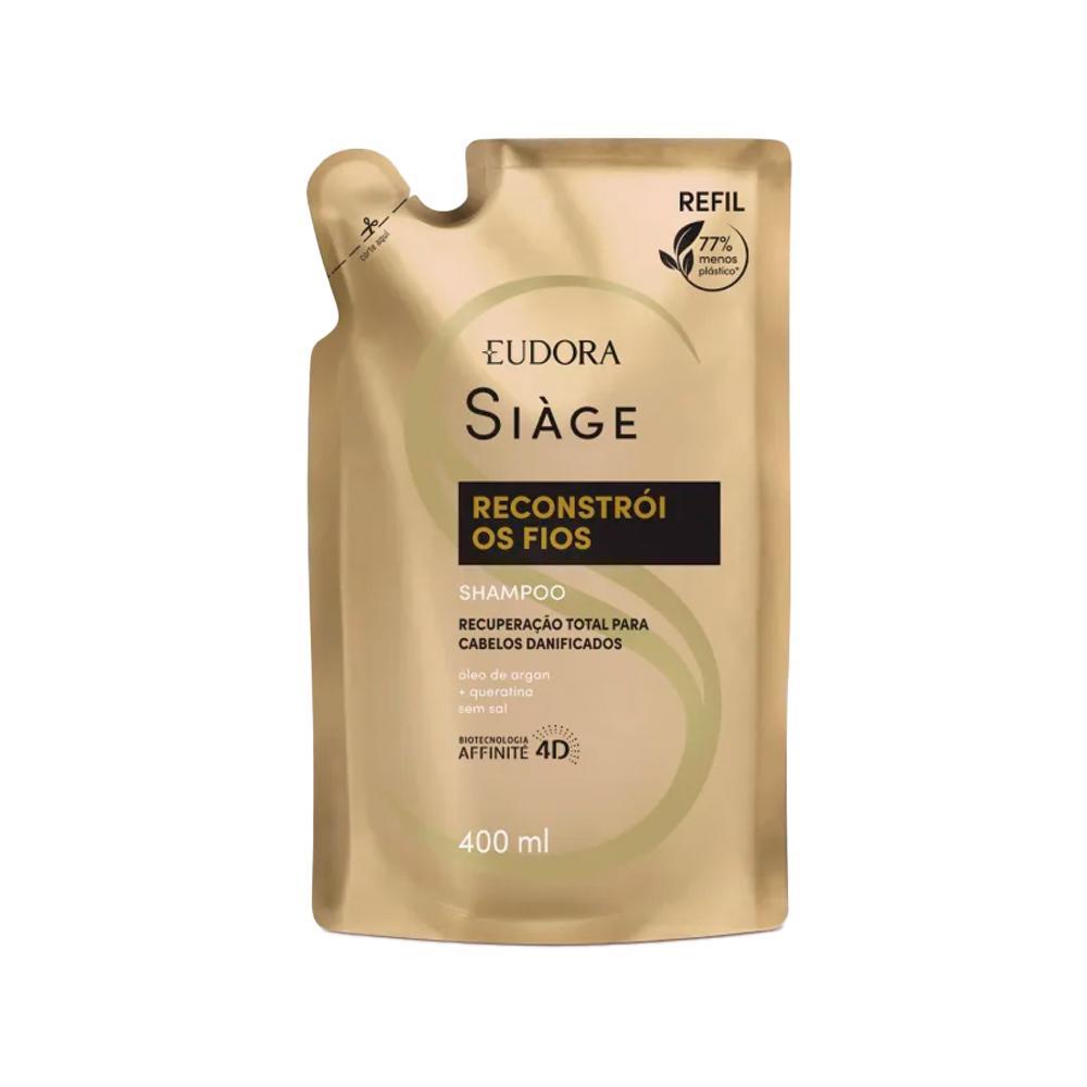 Eudora Siàge Reconstrói os Fios Shampoo Refil 400ml - 1