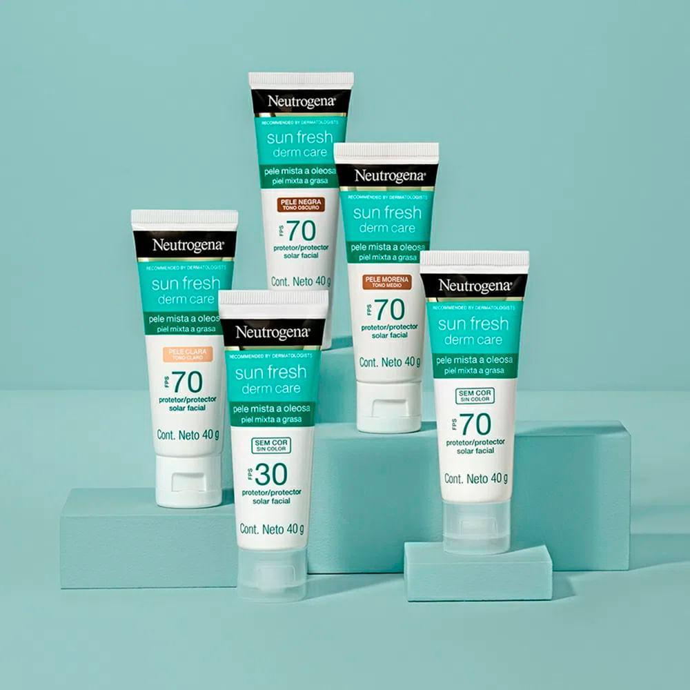 Neutrogena Sun Fresh Protetor Solar Facial Para Pele Oleosa Fps 70 40G - 4