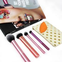 Real Techniques Everyday Essentials Set Kit de Pincéis para Maquiagem Roxo - 4