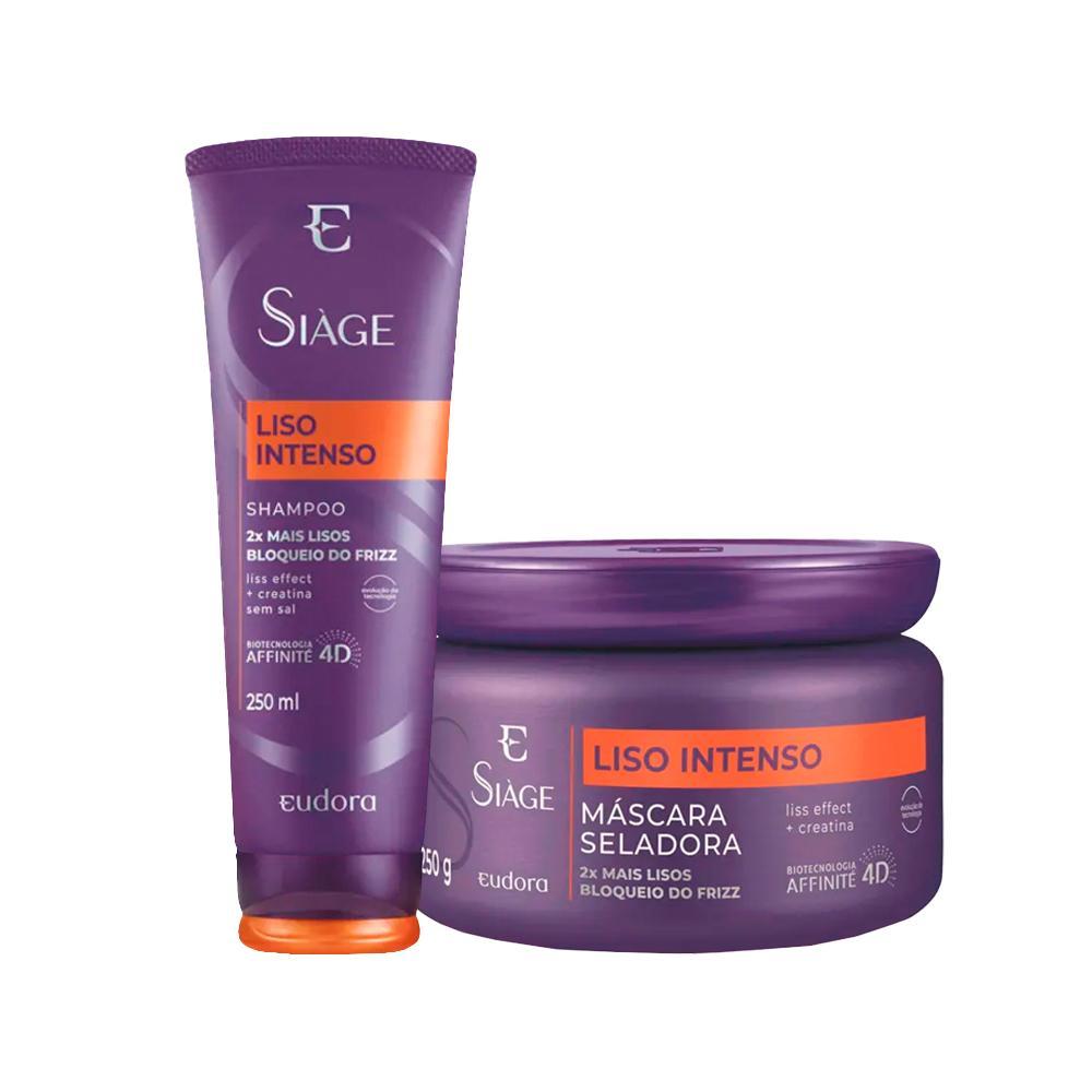 Kit Eudora Siáge Liso Intenso 4D - Shampoo e Máscara - 1