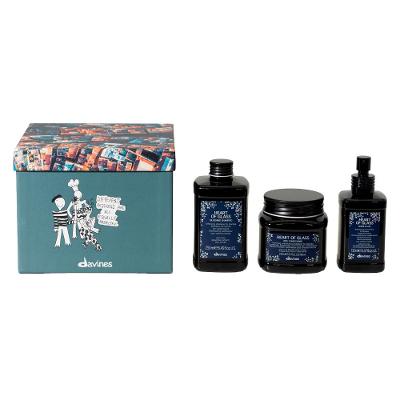Kit Davines Heart of Glass - Shampoo 250ml + Condicionador 250ml + Leave-In 150ml
