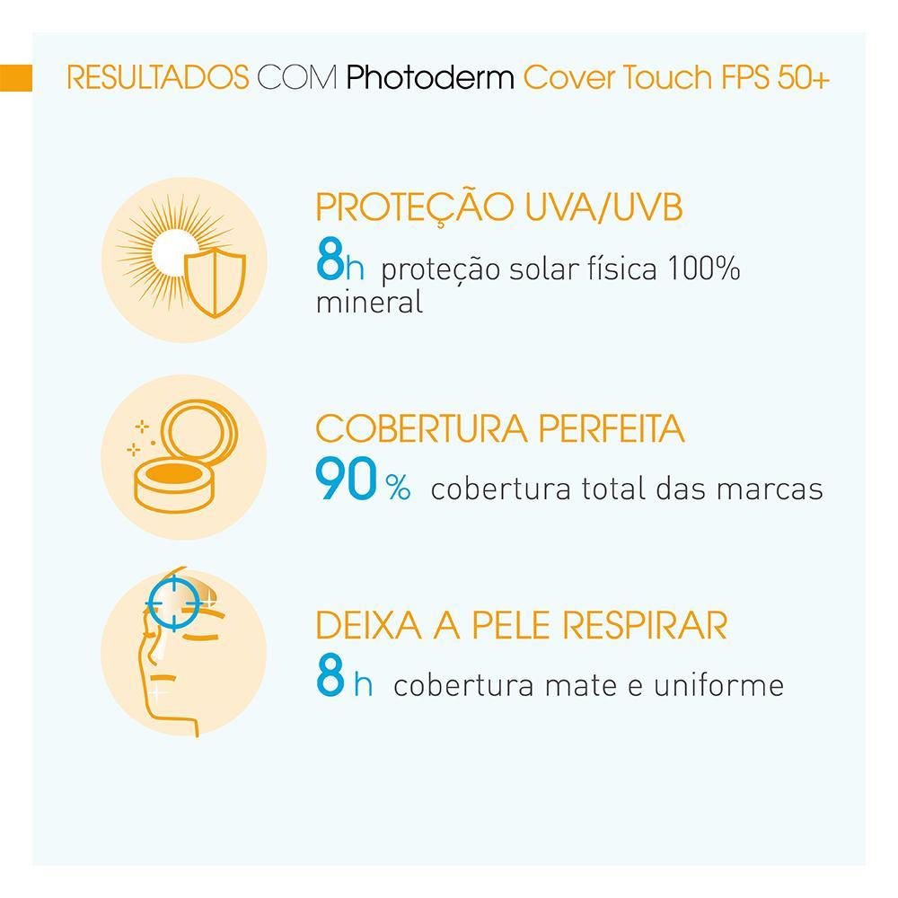 Bioderma Photoderm Cover Touch Protetor Solar FPS 50+ Claro 40g - 4