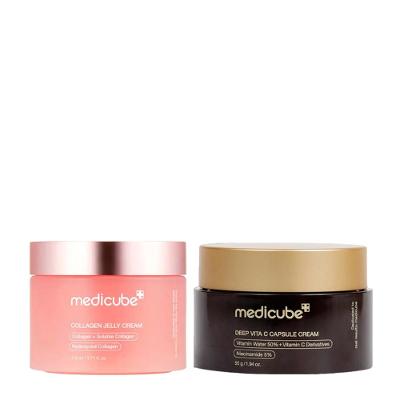 Kit Medicube Collagen Collagen Jelly Creme Facial 50ml + Vita C Capsule Creme Facial 55g