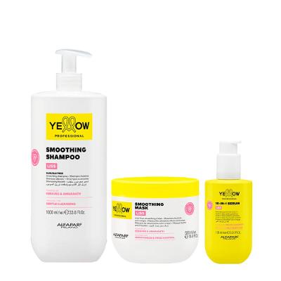 Kit Yellow Professional Liss Shampoo 1000ml + Leave-In 150ml + Máscara 500ml