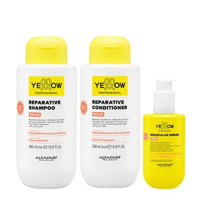 Kit Yellow Professional Repair Shampoo 500ml + Condicionador 500ml + Molecular Sérum 150ml