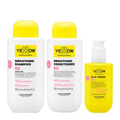 Kit Yellow Professional Liss Shampoo 500ml + Condicionador 500ml + Máscara 500ml