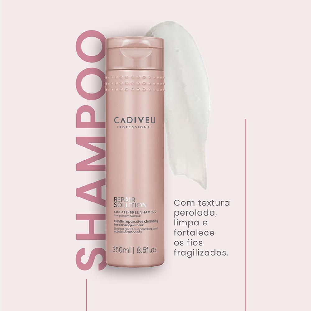 Cadiveu Professional Repair Solution Shampoo Sem Sulfato Reparador 250ml - 2