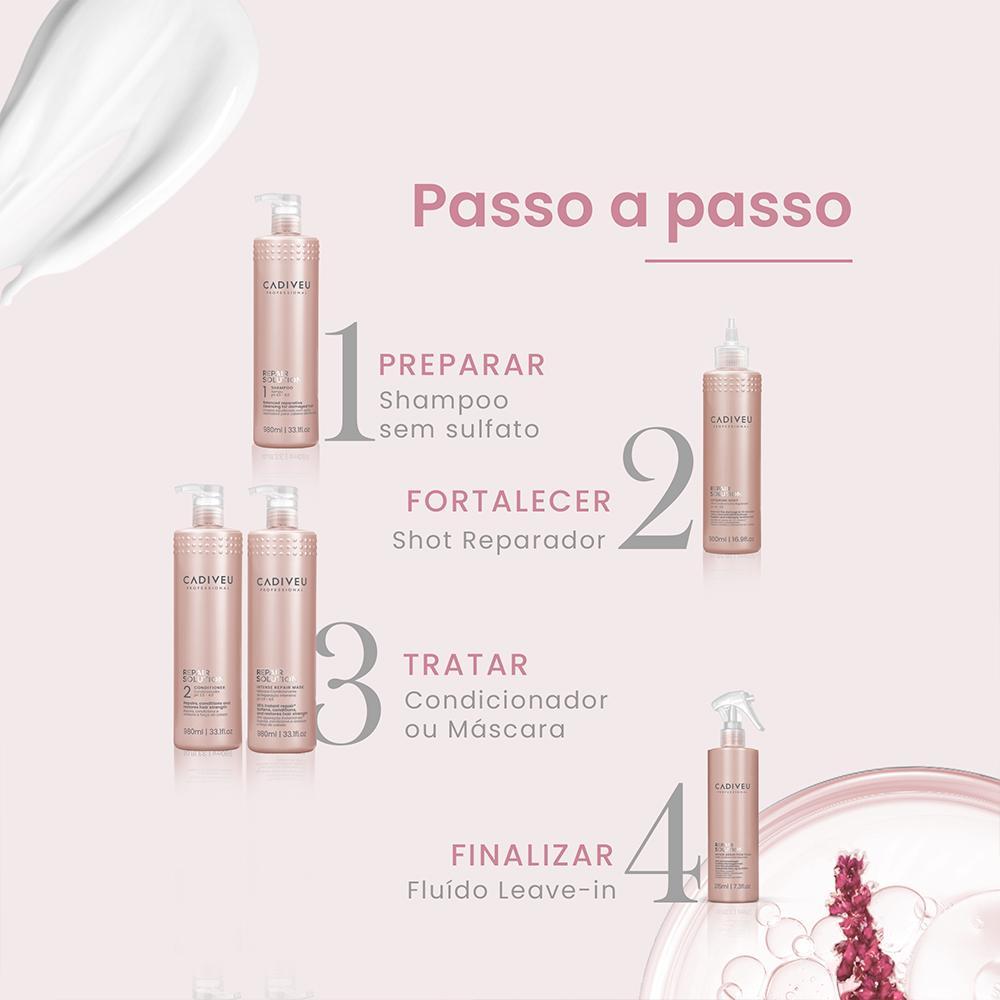 Cadiveu Professional Repair Solution Shampoo Reparador 980ml - 7