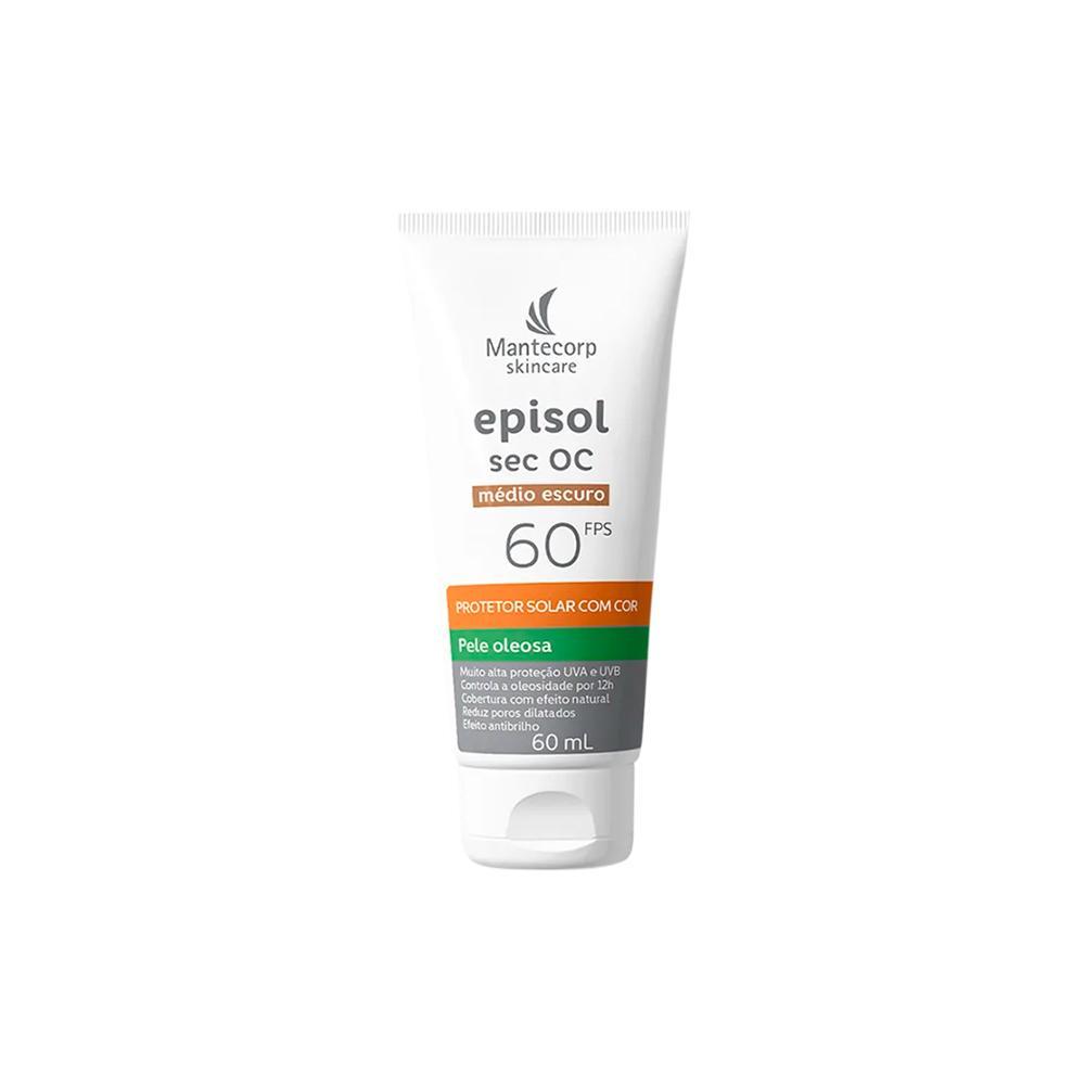 Mantecorp Episol Sec Oc Protetor Solar FPS60 Médio Escuro 60ml - 1