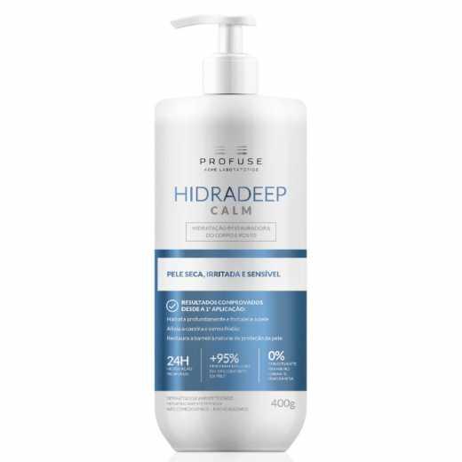 HIDRATANTE PARA CORPO E ROSTO PROFUSE HIDRADEEP CALM PELE SECA E SENSÍVEL 400G - 1