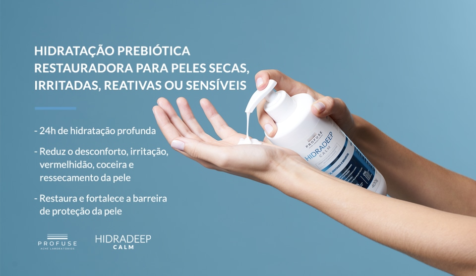 HIDRATANTE PARA CORPO E ROSTO PROFUSE HIDRADEEP CALM PELE SECA E SENSÍVEL 400G - 2
