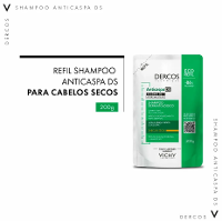 Shampoo Vichy Dercos Anticaspa DS Intensivo Cabelos Secos Refil 200g - 3