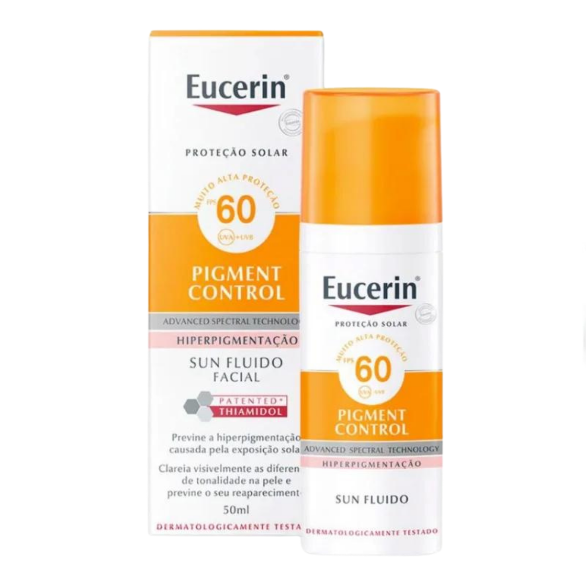 PROTETOR SOLAR FACIAL EUCERIN PIGMENT CONTROL FPS60 COM 50ML - 1