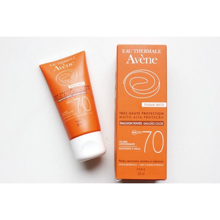 Protetor Solar Facial Avène Emulsão Toque Seco Cor Universal FPS70 - 40g - 2