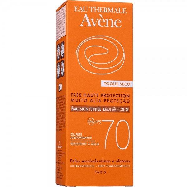 Protetor Solar Facial Avène Emulsão Toque Seco Cor Universal FPS70 - 40g - 4