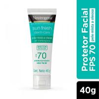 Protetor Solar Facial Neutrogena Sun Fresh Derm Care Sem Cor FPS70 - 40g - 1