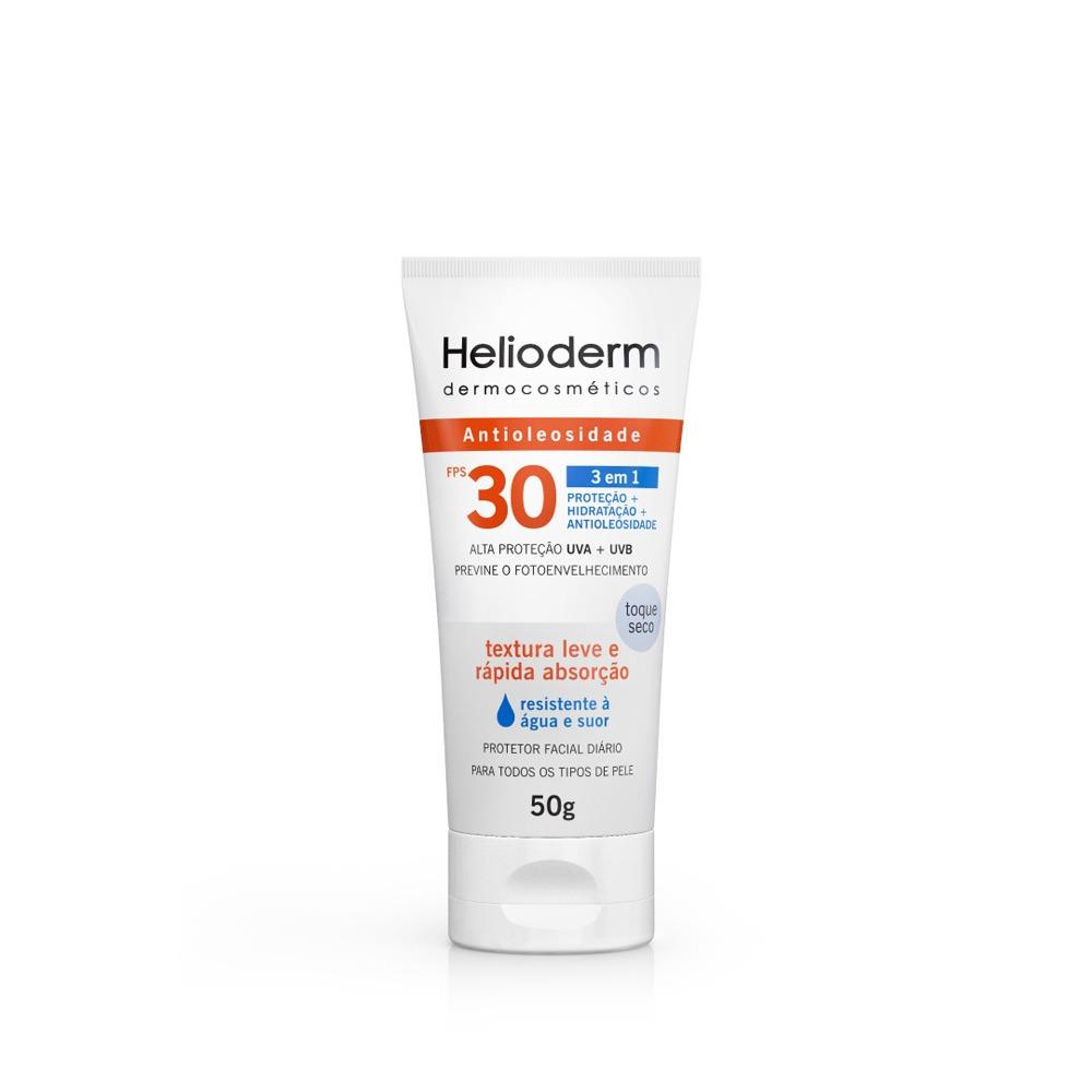 Protetor Solar Facial Helioderm Suncare FPS30 com 50g - 1