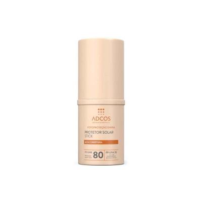 Protetor Solar Facial Stick FPS80 Adcos Peach 17g