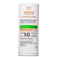 Protetor Solar Facial Cor Beige Adcos Fotoproteção Diária Stick Ultraleve FPS50 15g - 1