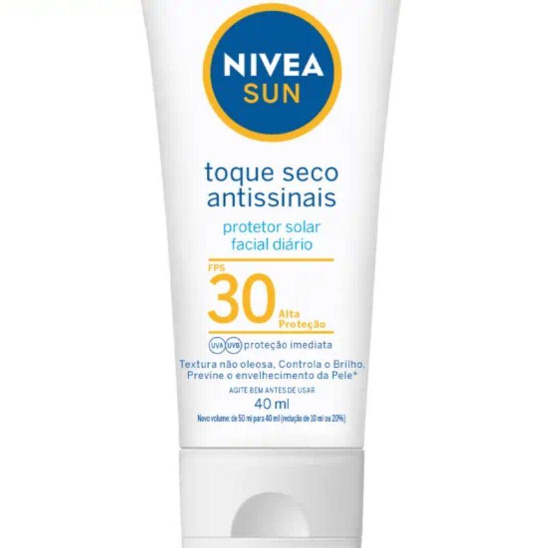 Protetor Solar Facial Nivea Sun Toque Seco Antissinais FPS30 40ml - 2