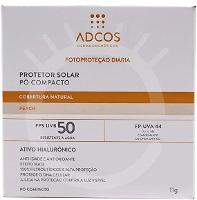 PÓ COMPACTO PROTETOR SOLAR TONALIZANTE ADCOS FPS 50 PEACH COM 11G - 1