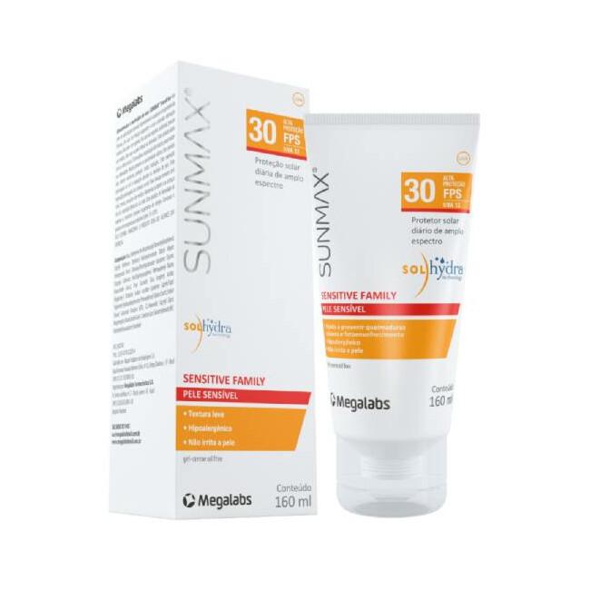 Sunmax Sensitive Protetor Solar FPS30 160ml - 2