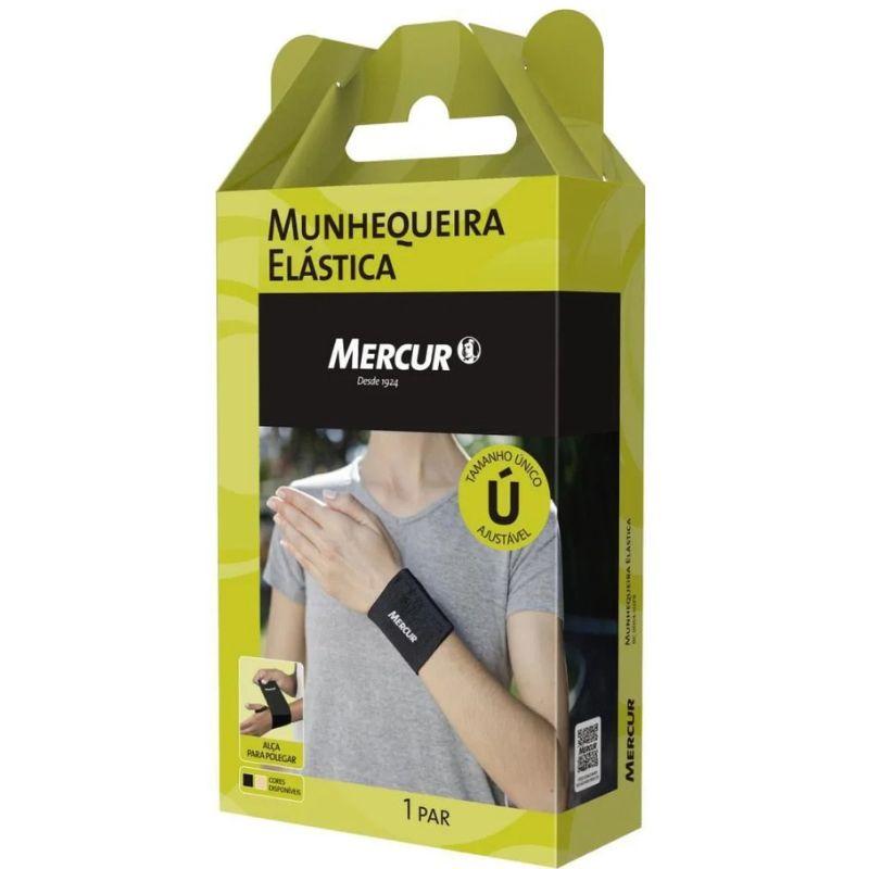 PAR DE MUNHEQUEIRA ELÁSTICA PRETA MERCUR - 1